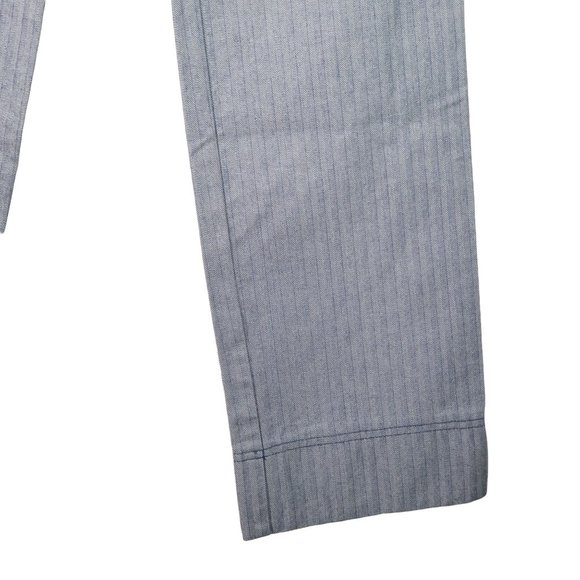 Vintage Jeanology Collection Early Y2K Pinstriped Wide Leg High Rise Jeans, Sz 8 - Picture 5 of 11